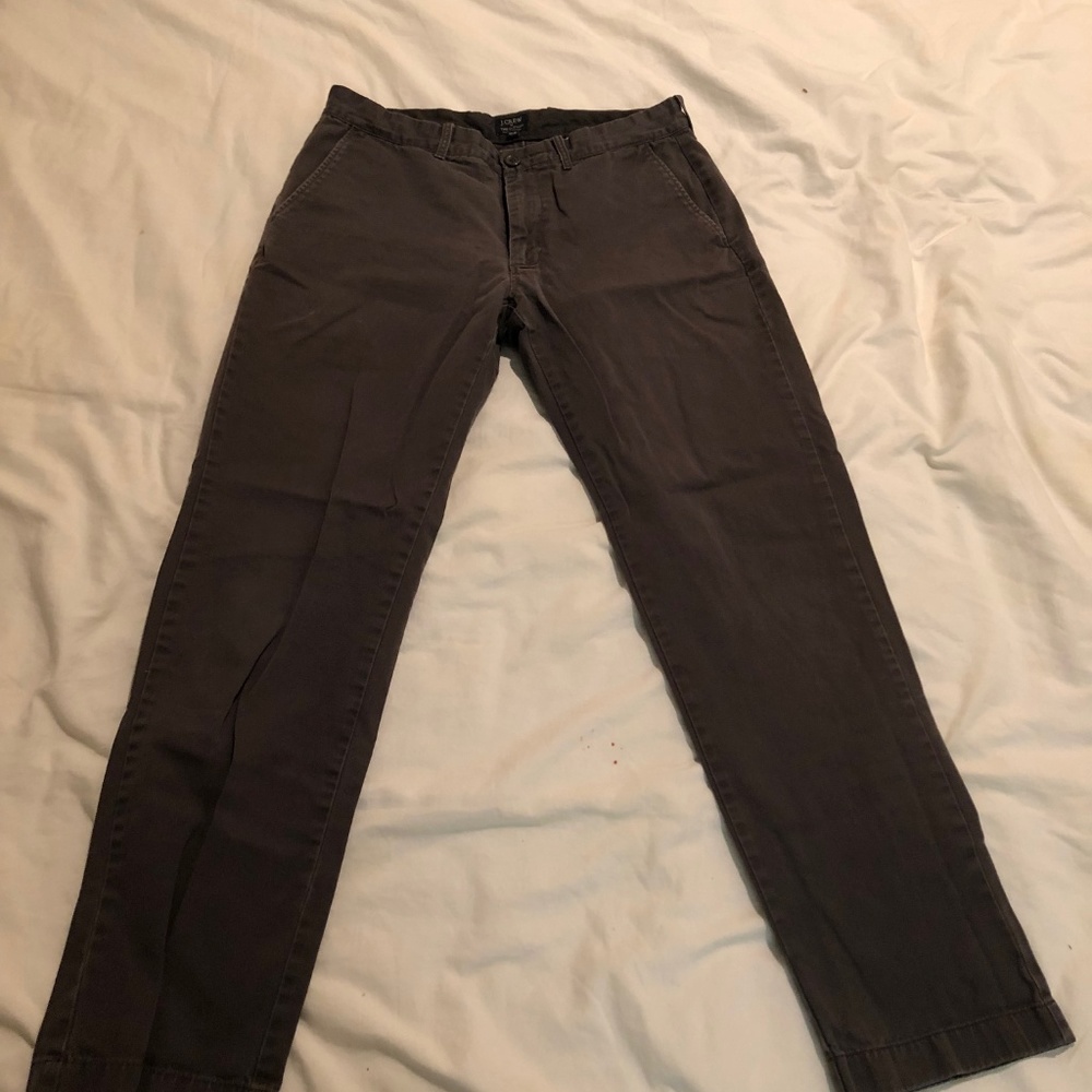 J. Crew Coal Grey Chino Pants